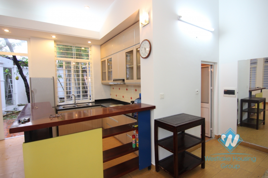 Garden and very bright house for rent in Hai Ba Trung district